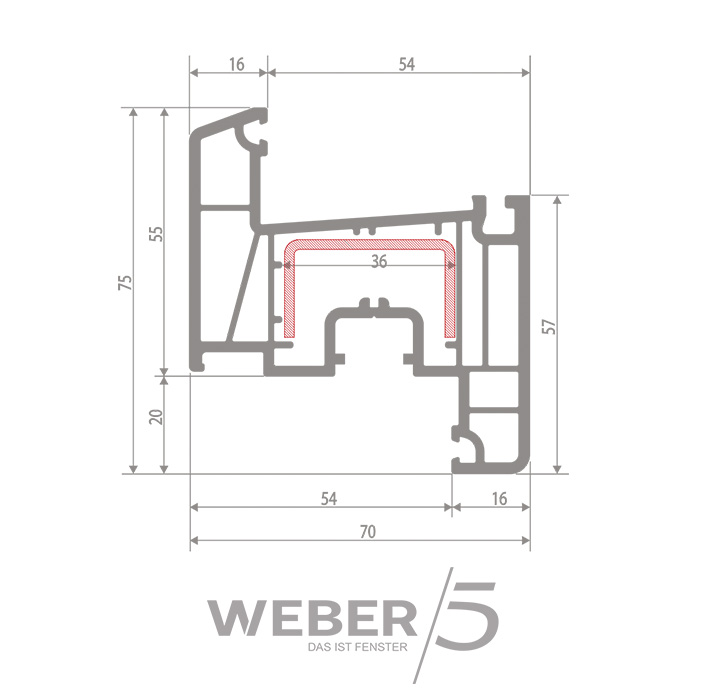 Створка оконная 5-ти камерная в Петропавловске