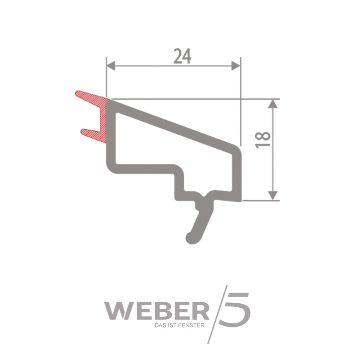Штапик стандартный 24 мм в Петропавловске