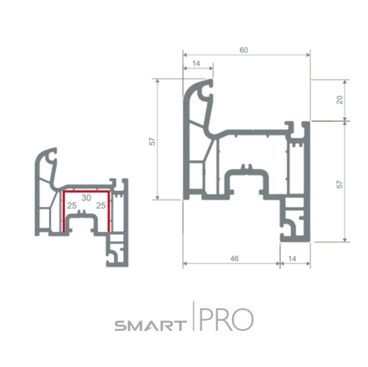 Створка оконная 4-х камерная в Петропавловске