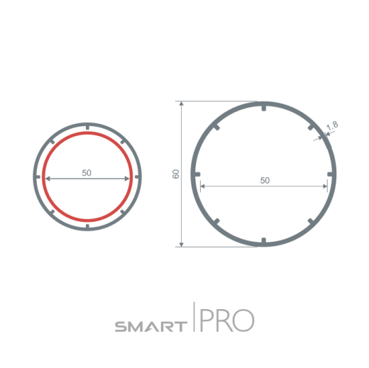 Труба круглая (60) в Петропавловске