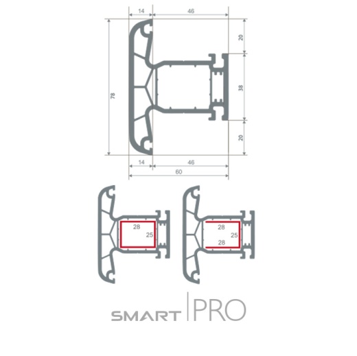 Импост 4-х камерный в Петропавловске